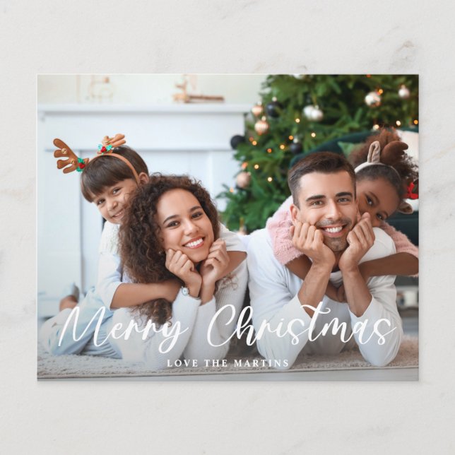 Flyer Orçamento Feliz Natal Diversão Script Foto (Frente)