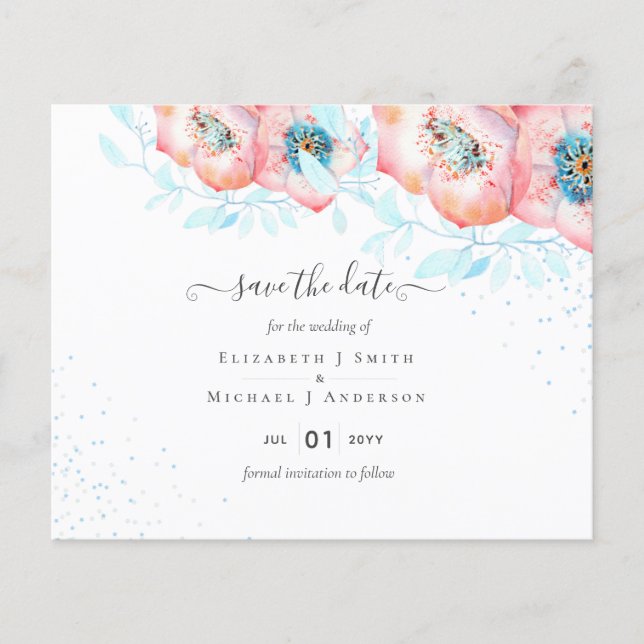 Flyer ORÇAMENTO  Flor de Hellebore Turquesa e Pêssego pa (Frente)
