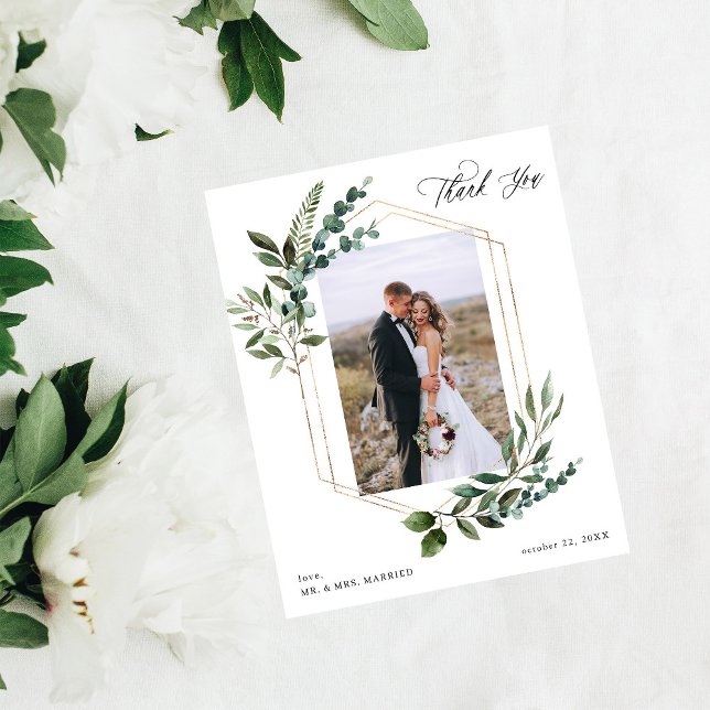 Flyer Orçamento Folhas & Eucalipto Dourado Foto de Agrad (Criador carregado)