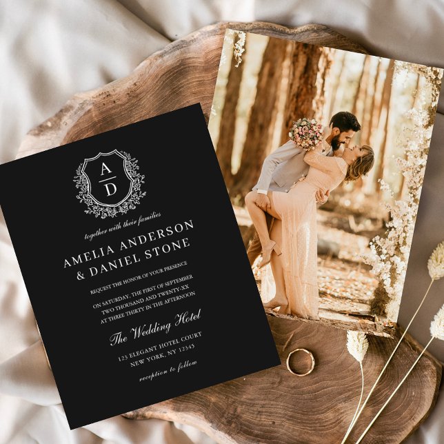 Flyer Orçamento Formal Paixão Floral Monograma Casamento (Criador carregado)