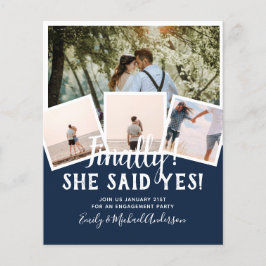 Flyer ORÇAMENTO FOTO Noivado Anúncio de Casamento CONVIT