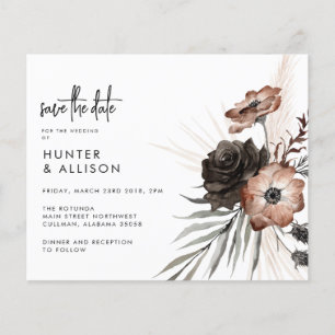 Flyer Orçamento Gótico Boho Save the Date