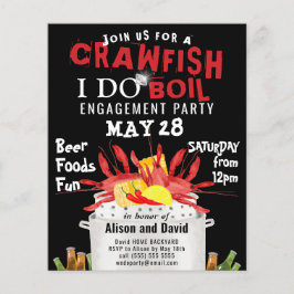 Flyer ORÇAMENTO I DO Noivado Crawfish Boil Invasão