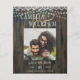 Flyer ORÇAMENTO LUSTRE RÚSTICO DE RACHÃO FOTO Casamento