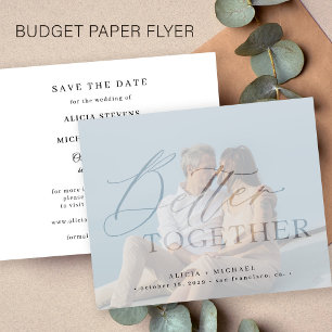 Flyer Orçamento melhor juntos foto casamento salvar a da