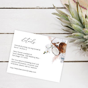 Flyer Orçamento MOD Coco Coral e Detalhes Florais Branco