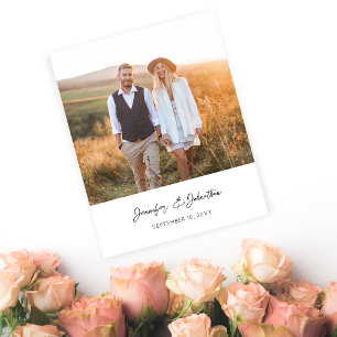 Flyer Orçamento Moderno Chic Foto Verti W Save the Date 