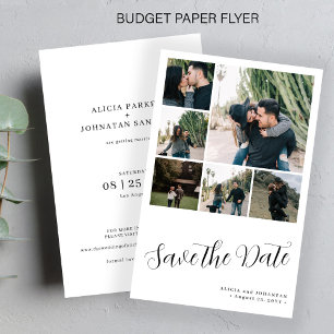 Flyer Orçamento multi colagem de fotos casamento salvar 