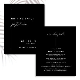 Flyer Orçamento Negro Moderno Nada Rico Apenas Amor