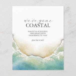 Flyer Orçamento Para O Novo Endereço Da Praia Em Movimen