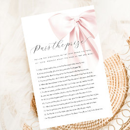 Flyer Orçamento Passe o prêmio Jogo do Chá de fraldas Ro