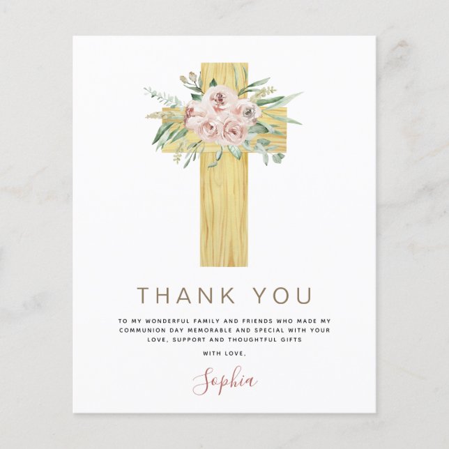 Flyer Orçamento Primeira Comunidade Sagrada Obrigado Ros (Frente)