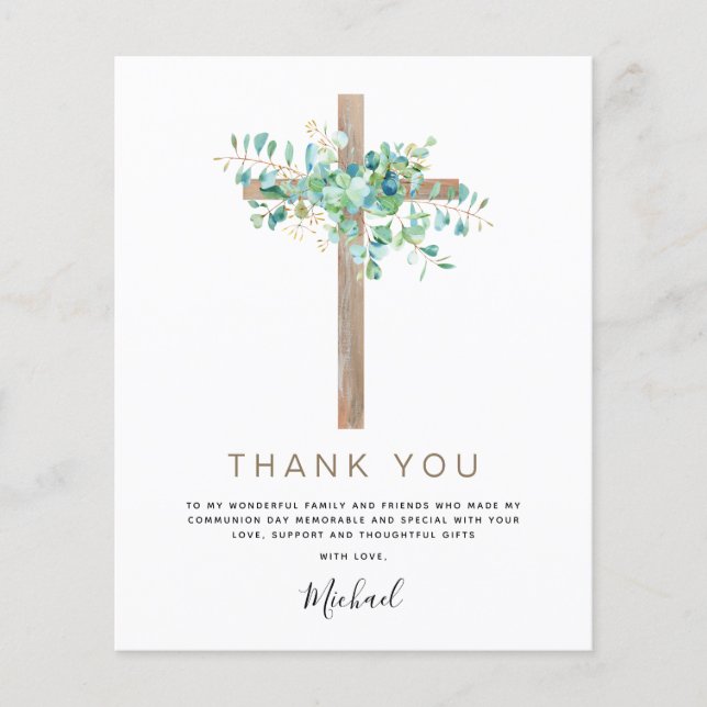 Flyer Orçamento Primeira Comunidade Santa Obrigado Eucal (Frente)