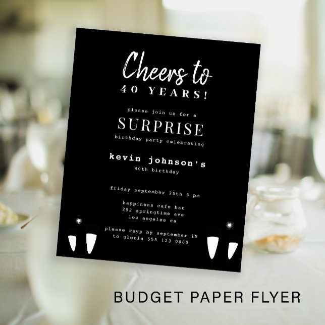 Flyer Orçamento qualquer convite de aniversário etário (Criador carregado)