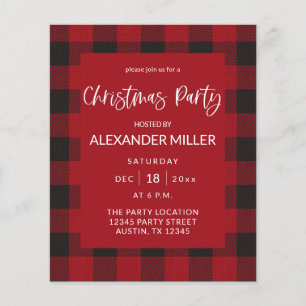 Flyer Orçamento Red Buffalo Xadrez Flannel Festa de Nat