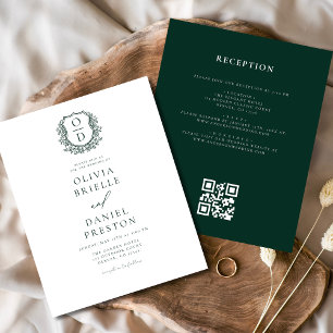 Flyer Orçamento Repouso Monograma Casamento QR Código Co