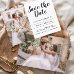 Flyer Orçamento Salva a Data Imagem Minimalista Elegante<br><div class="desc">Imagem minimalista e moderna do orçamento Salve o Cartão-postal de Casamento de Data. O cartão de convite para salvar a data inclui a tipografia moderna de script com letra manuscrita com um design chic e simples ao qual você pode adicionar sua fotografia personalizada de noivado.</div>