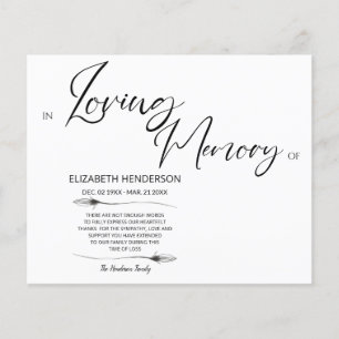 Flyer Orçamento Simpatia Memória / Obrigado.