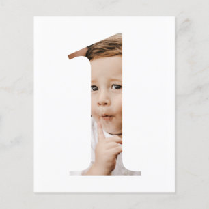 Flyer Orçamento Simples Foto Minimalista Número Um Ani