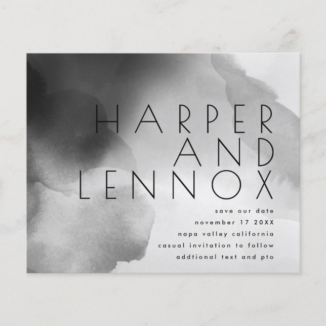 Flyer Orçamento Simples Moderno Salvar minimalístico nos (Frente)