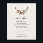 Flyer Orçamento terracotta floral stag convite para o ca<br><div class="desc">Convite de casamento botânico russo para flores e escadas,  e cartão detalhado. Com lindos detalhes de cor-de-água,  cor-de-rosa e verde-sábio,  eucalipto. Este convite de casamento moderno certamente define o estilo para o seu grande dia.</div>
