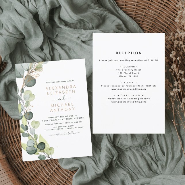 Flyer Orçamento Tudo em Um Convite para Casamento Eucaly (Criador carregado)