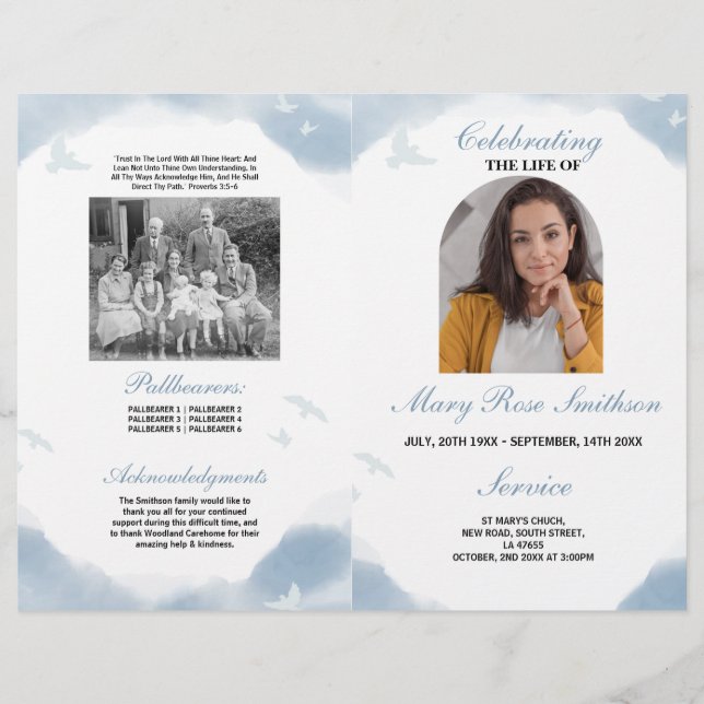 Flyer Ordem Funeral das Nuvens de Vida (Frente)