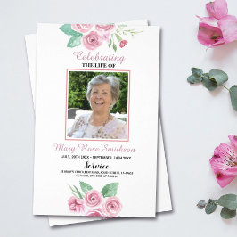 Flyer Ordem Funeral de Celebração da Vida dos Rosas de S