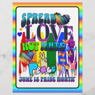Flyer Orgulho   Espalhe Amor Não Ódio