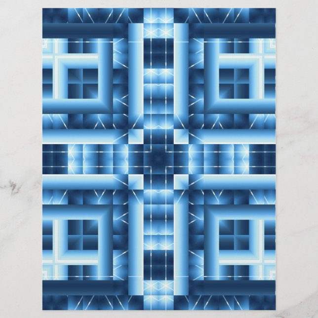 Flyer Origami Paper Blues Customizable Hobby Art (Frente)