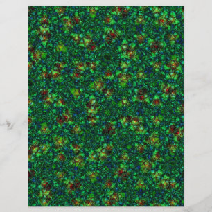 Flyer Origami Paper Green Maroon Customizable Hobby Art