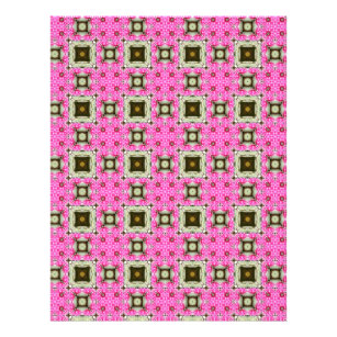 Flyer Origami Paper Pink Flowers Personalizáveis Hobby A