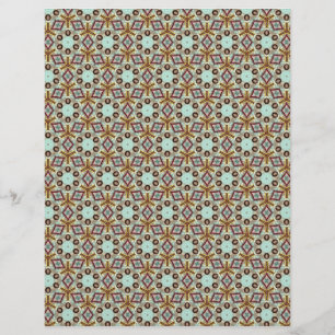 Flyer Origami Paper Tan Blue Customable Hobby Art