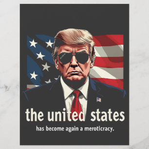 Flyer Os Estados Unidos tornaram-se novamente uma Merito