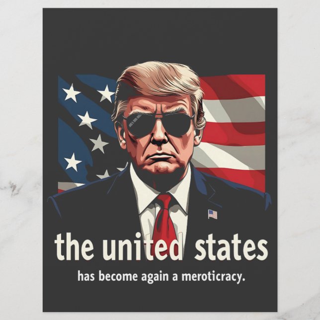 Flyer Os Estados Unidos Voltaram a Ser uma Meritocracia (Frente)