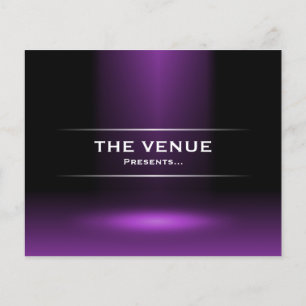 Flyer Os presentes do local de encontro - roxo