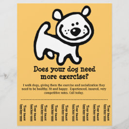 Flyer ÓTIMO! Folha de lágrimas de promoção do Cachorro A