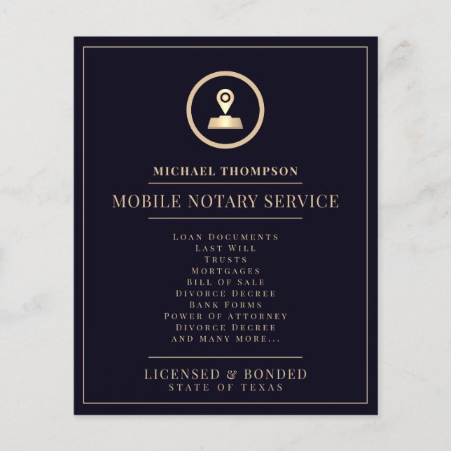 Flyer Ouro de indigo elegante e profissional  (Frente)