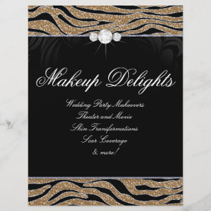 Flyer Ouro do brilho da zebra do cabeleireiro do insecto