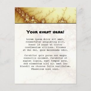 Flyer Ouro dos Tolos - Arte Fractal