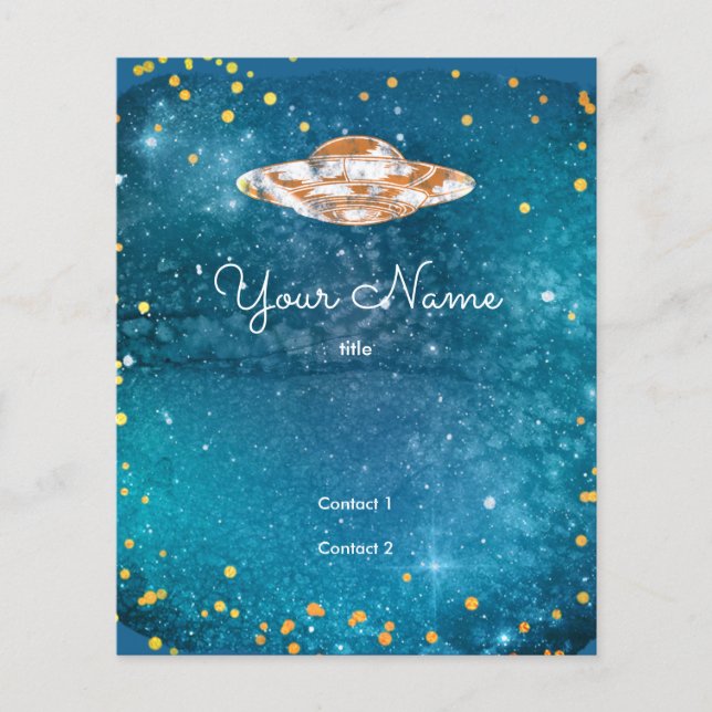 Flyer OVNI na galáxia artística (Frente)