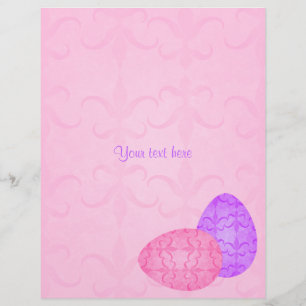 Flyer Ovos da páscoa pastel bonito