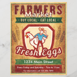 Flyer Ovos Frescos do Mercado de Agricultores