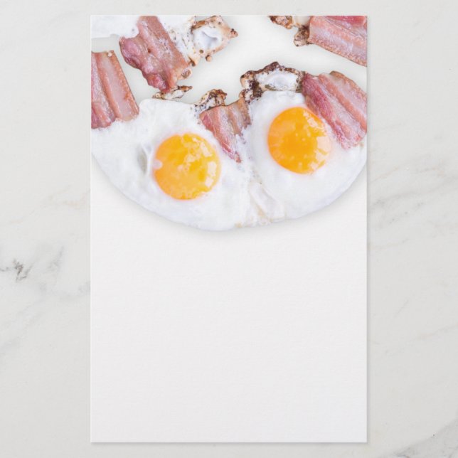 Flyer Ovos secos com bacon (Frente)