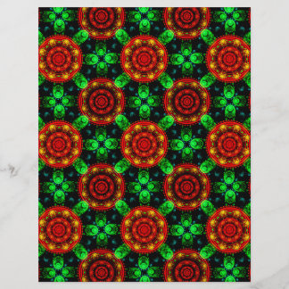 Flyer Padrão Abstrato Floral Moderno Boho Elegante #504