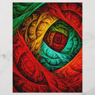 Flyer Padrão Colorido de Arte Moderna Abstrato artística