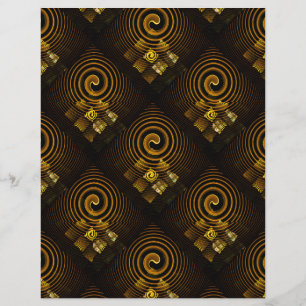 Flyer Padrão de Arte Abstrata Boho Elegante Moderno Dour