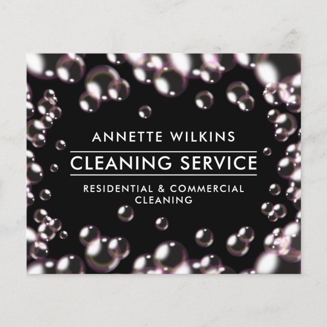 Flyer Padrão de bolhas (Frente)