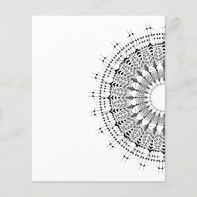 Flyer Padrão de caleidoscópio de mandala (Frente)