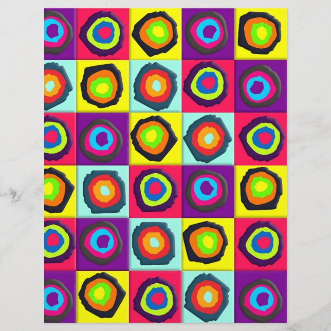 Flyer padrão de círculos (Frente)